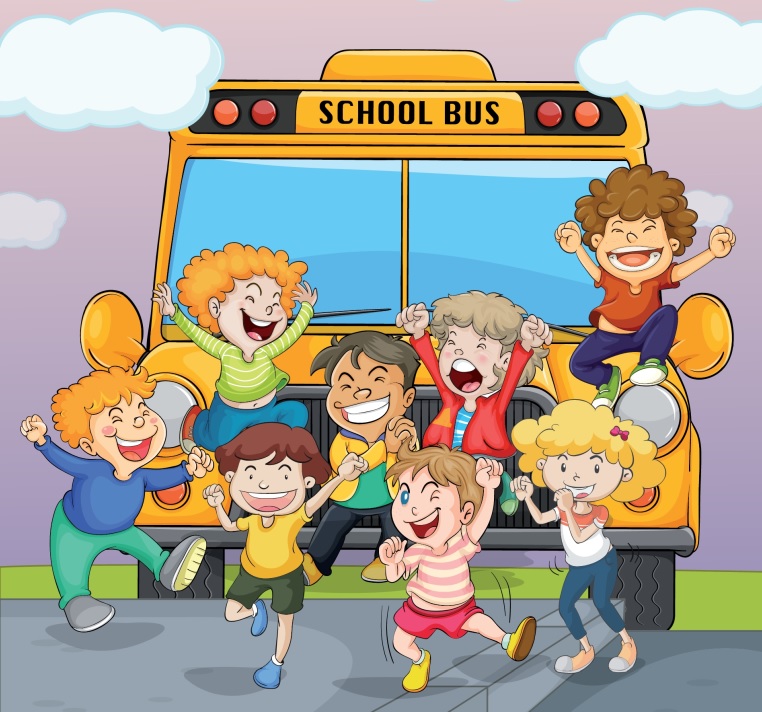 billede af skolebus